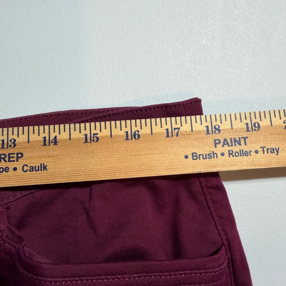 Christopher & Banks Signature Slimming Pants Womens 16 Burgundy Straight Leg - Picture 5 of 7
